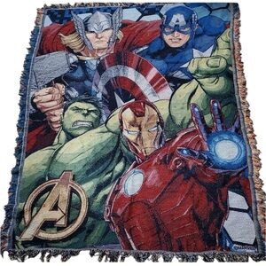 Marvel Avengers Best Team Woven Tapestry Throw Blanket 4x5ft